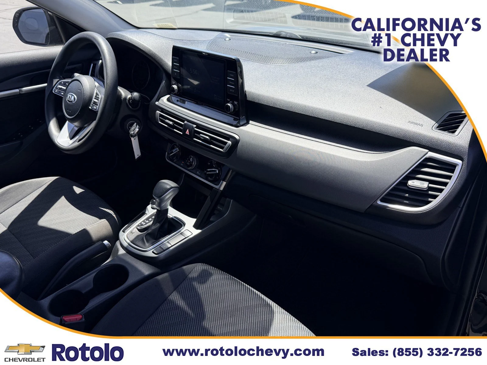 Used 2021 Cherry Black Kia LX image 7
