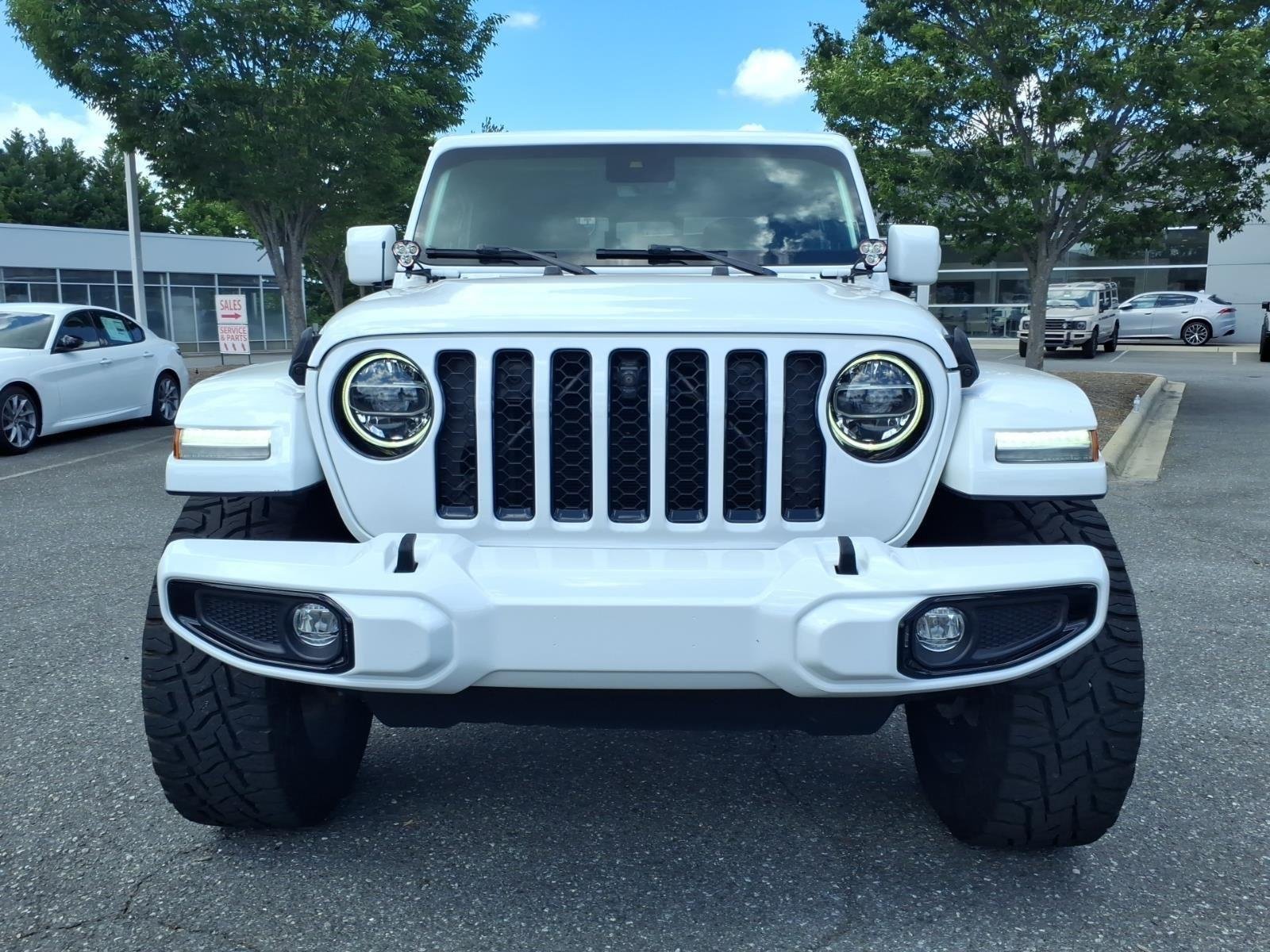 Used 2021 Bright White Clearcoat Jeep High Altitude image 13