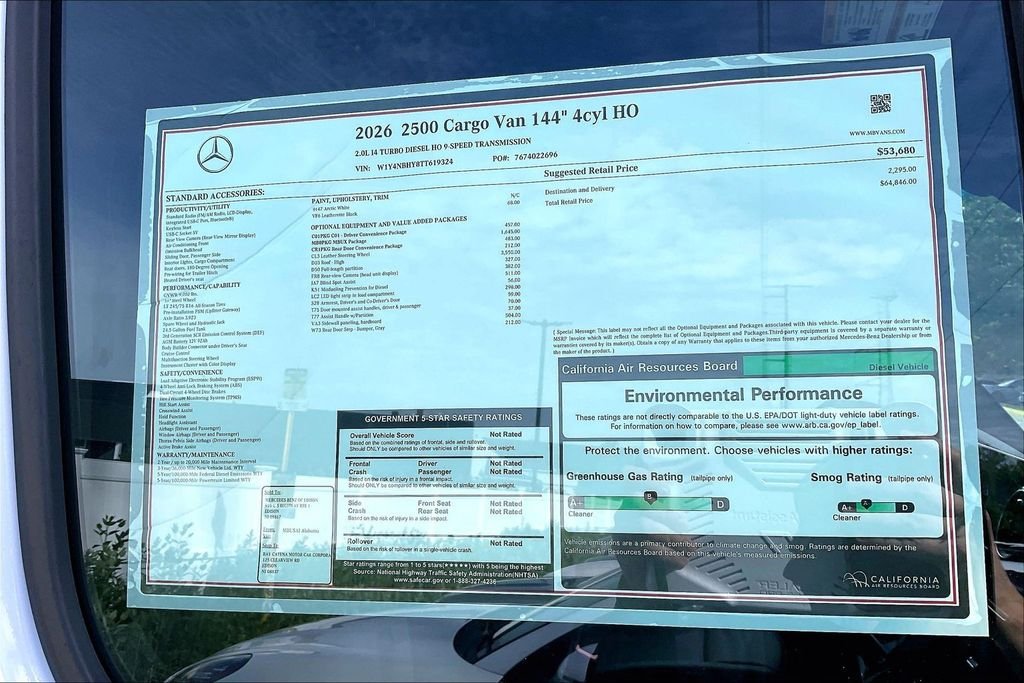 New 2026 Arctic White Mercedes-Benz Cargo 144 WB image 12