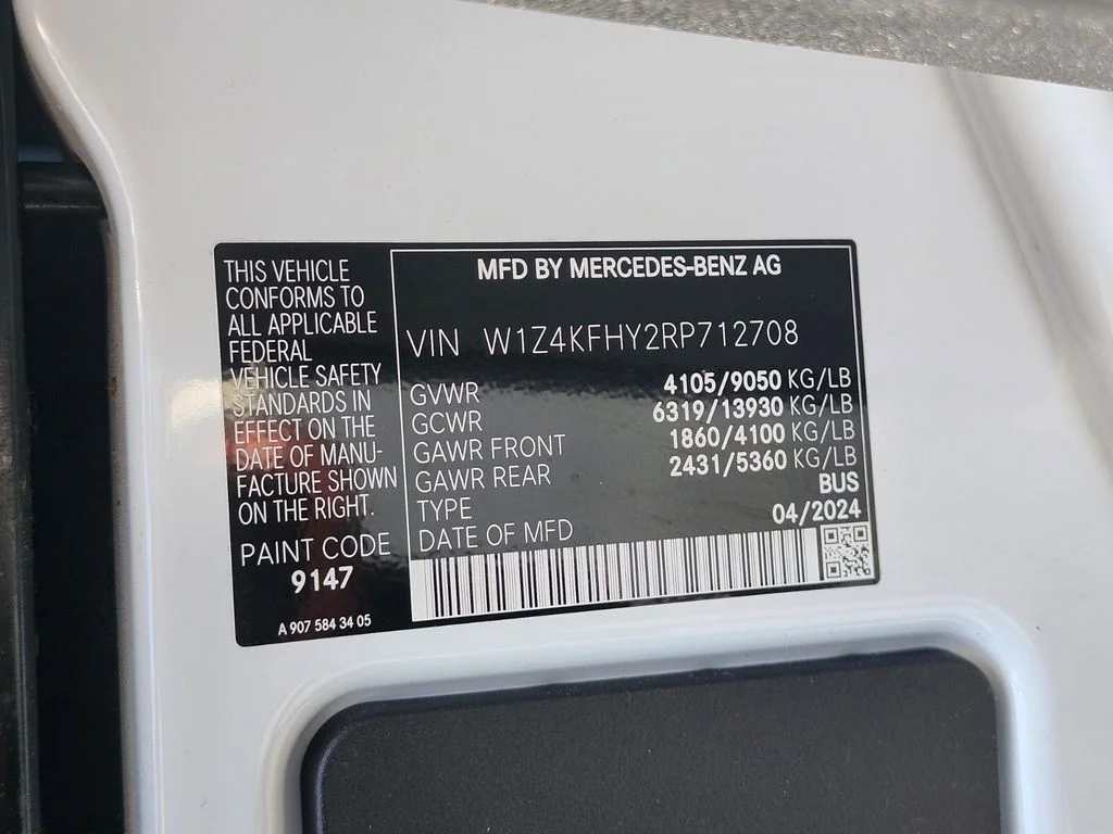 Used 2024 White Mercedes-Benz Passenger 144 WB image 35