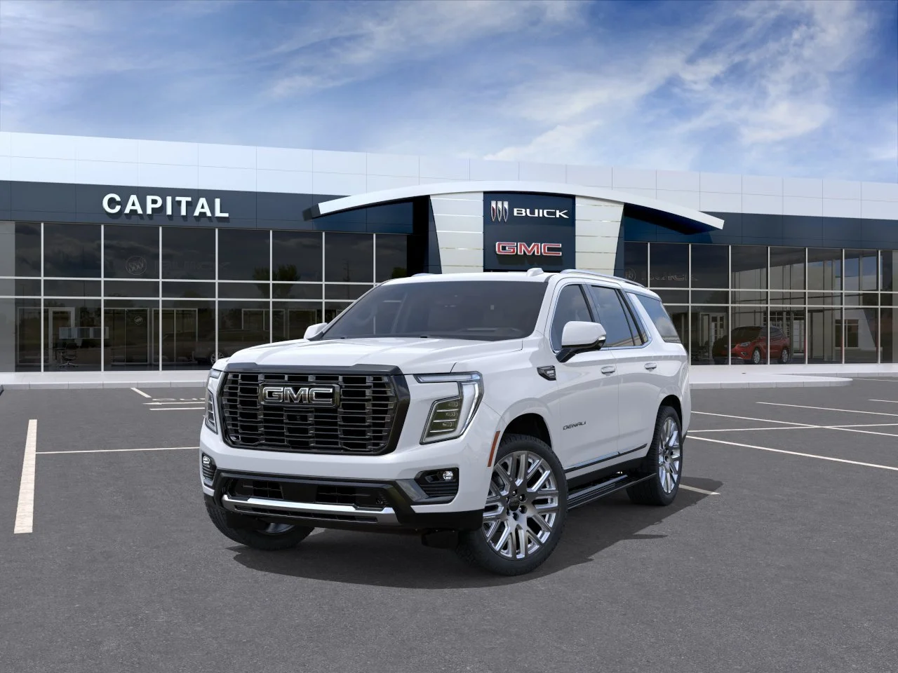New 2026 GLACIER WHITE TRICOAT GMC Denali Ultimate image 8