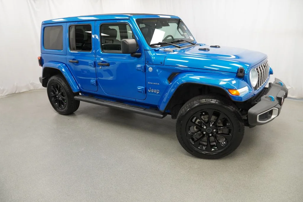 Used 2024 Blue Jeep Sahara 4xe image 12