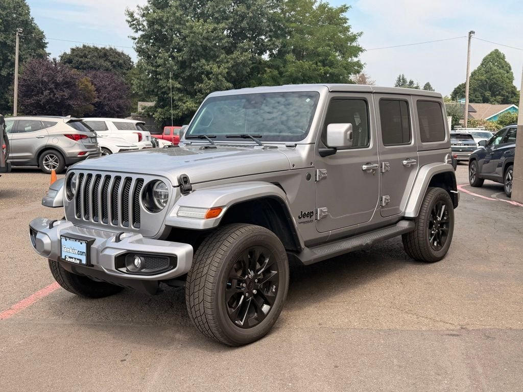 Used 2021 Billet Silver Metallic Clearcoat Jeep Unlimited Sahara High Altitude image 11