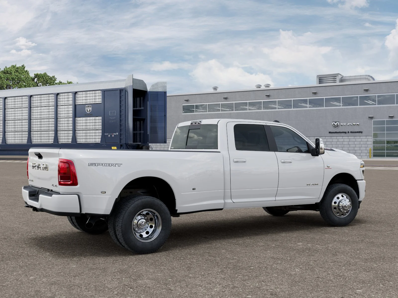 New 2026 Bright White Clear-Coat Exterior Paint RAM LARAMIE image 2