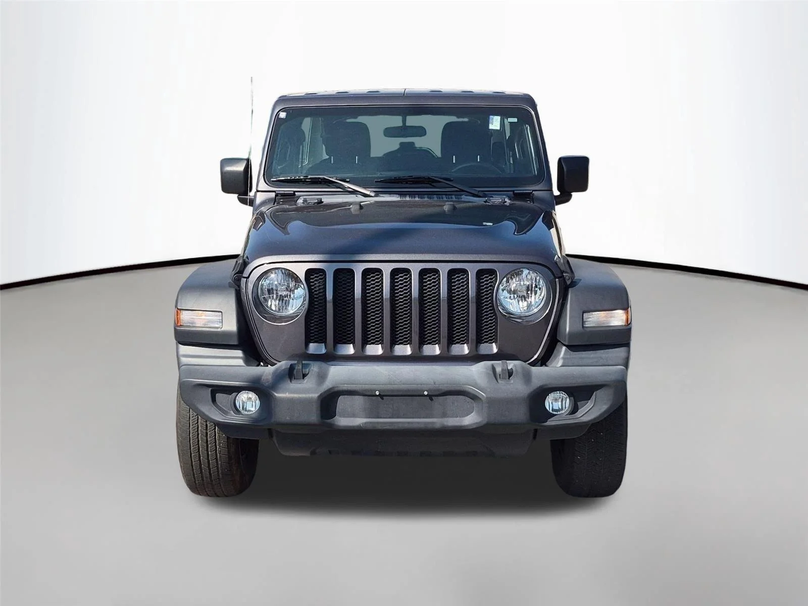Used 2022 Granite Crystal Metallic Clearcoat Jeep Unlimited Sport image 9