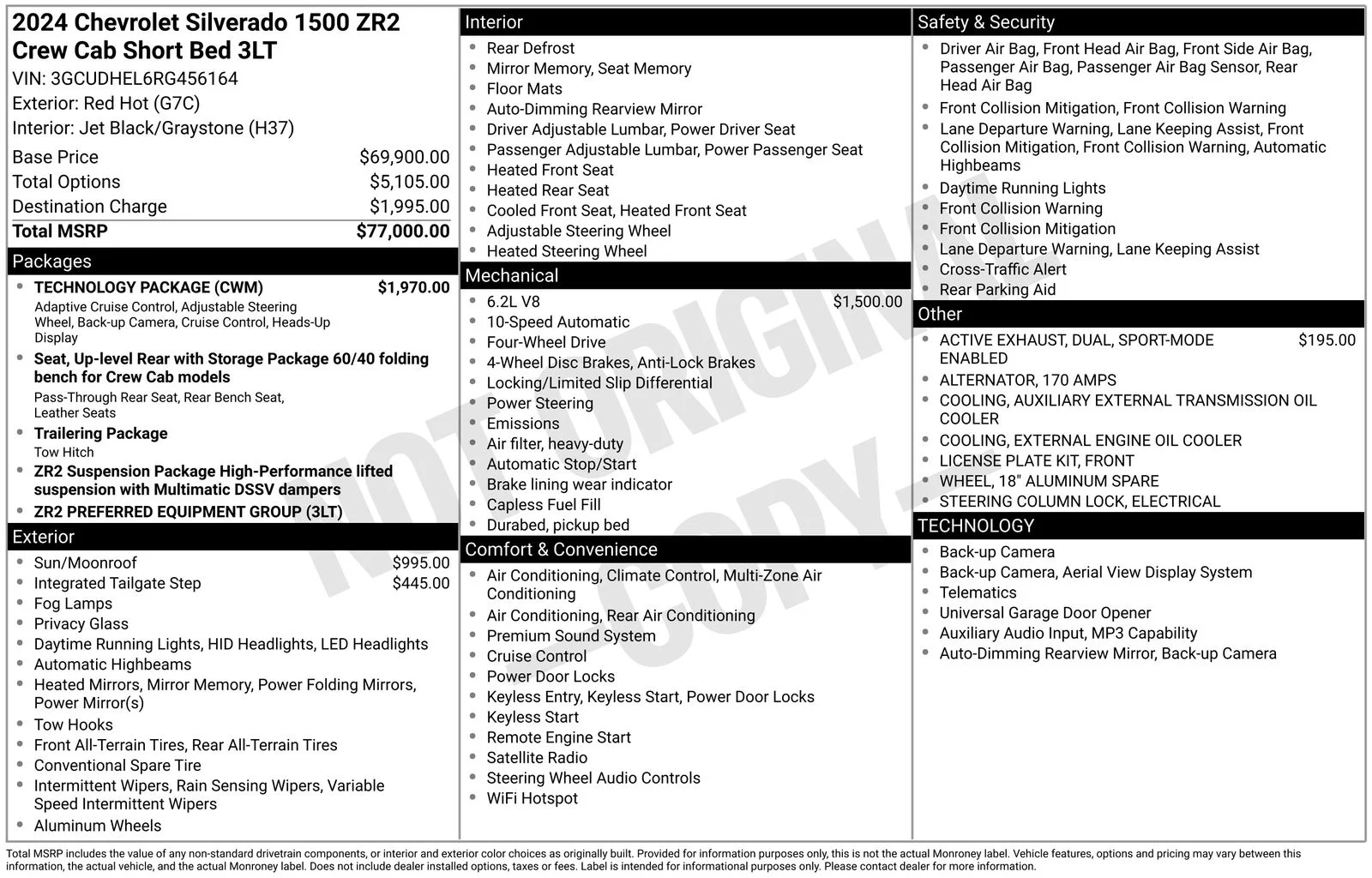 Used 2024 Red Chevrolet ZR2 image 36