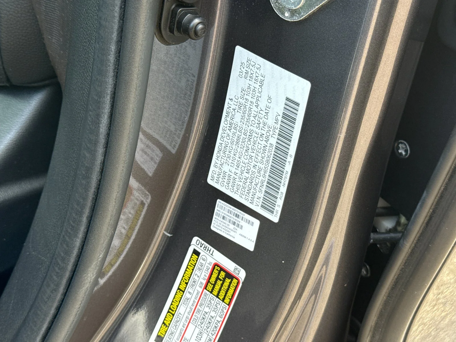 Used 2025 Modern Steel Metallic Honda EX-L image 28