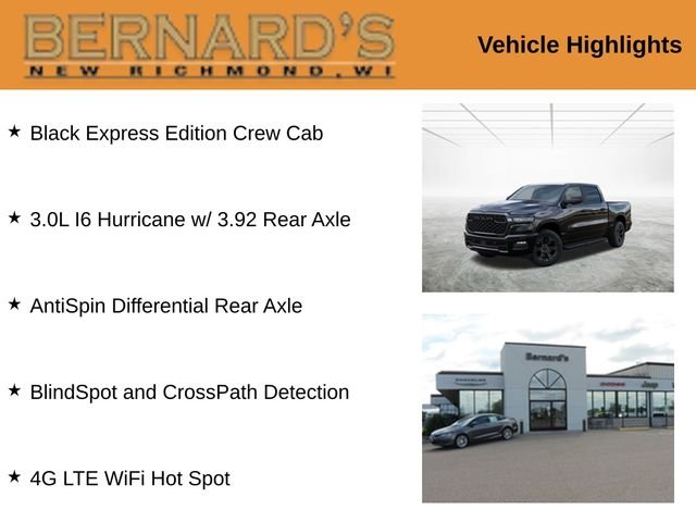 New 2026 Diamond Black Crystal Pearl-Coat Exterior Paint RAM Express image 2