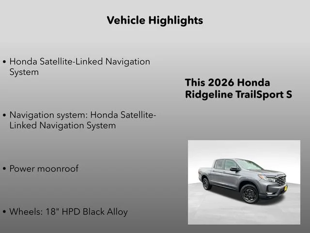 New 2026 Modern Steel Metallic Honda TrailSport+ image 5