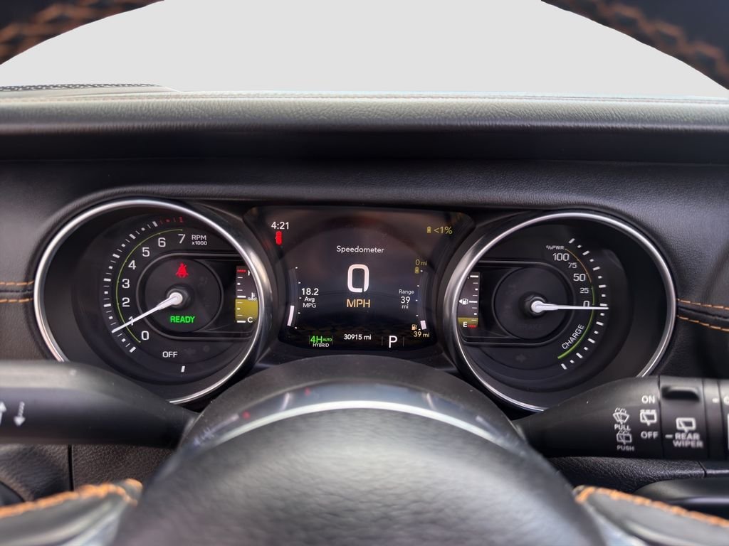Used 2021 White Jeep Unlimited Sahara 4xe image 11