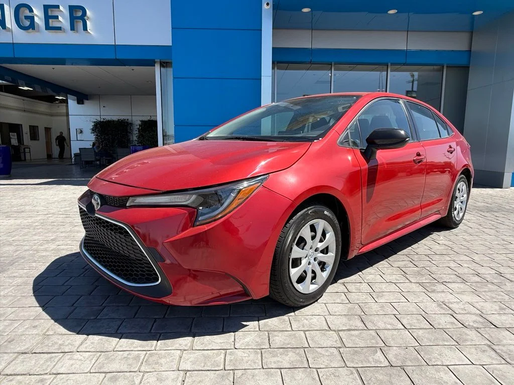 Used 2021 Red Toyota LE image 4