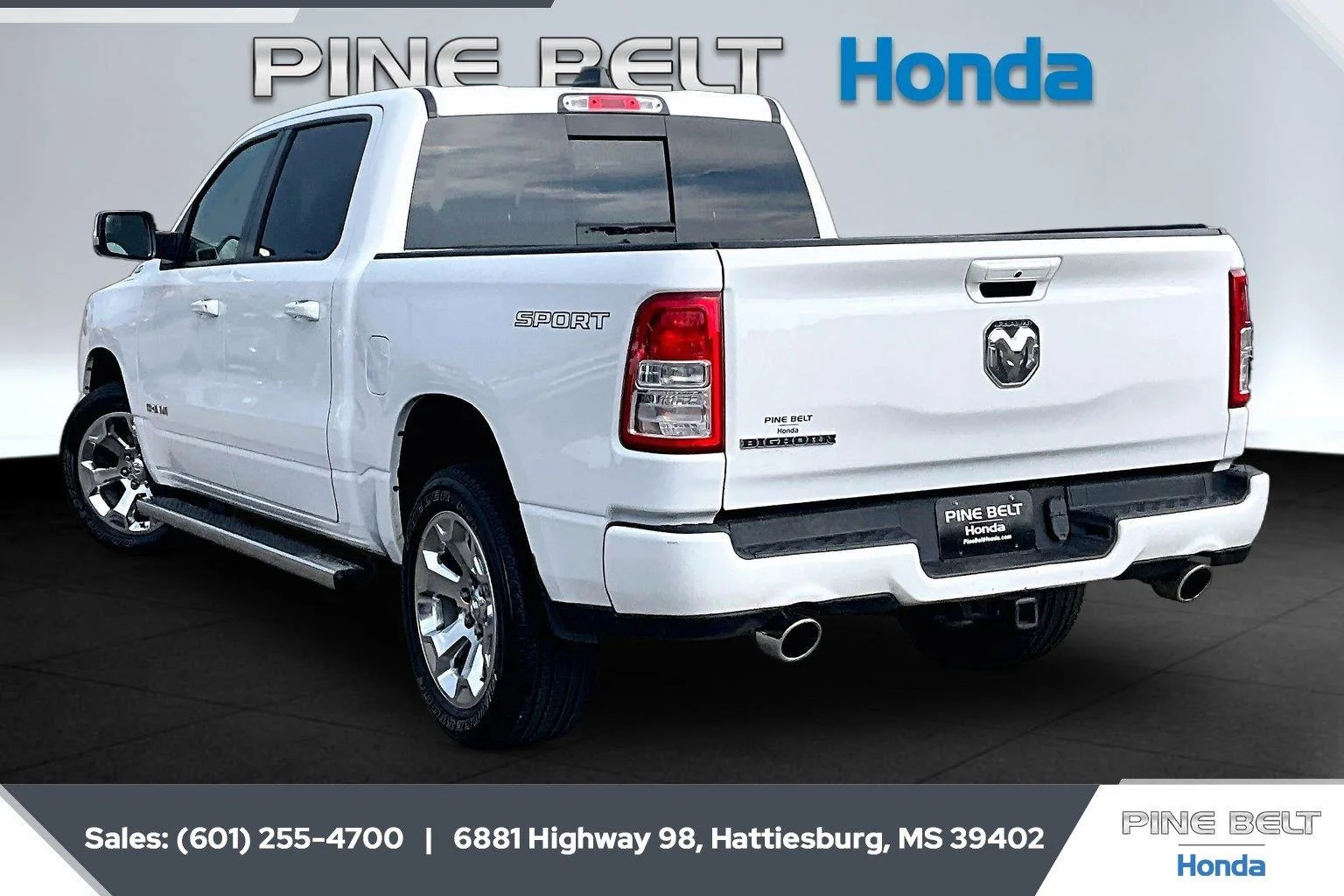 Used 2022 Bright White Clearcoat Ram Big Horn image 2