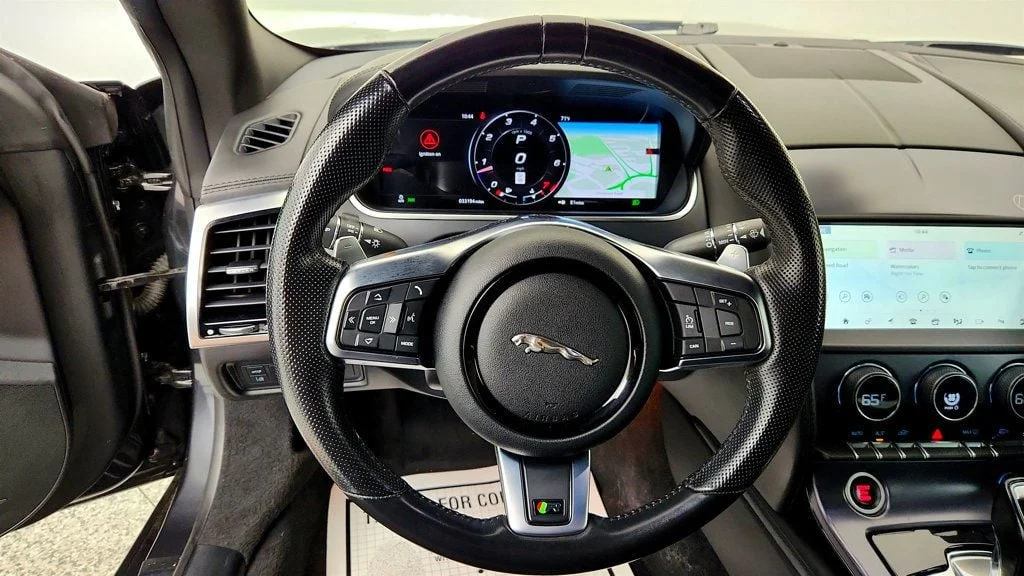 Used 2023 Carpathian Grey Premium Metallic Jaguar R Convertible AWD w/ Extended Leather & Black Calipers image 13
