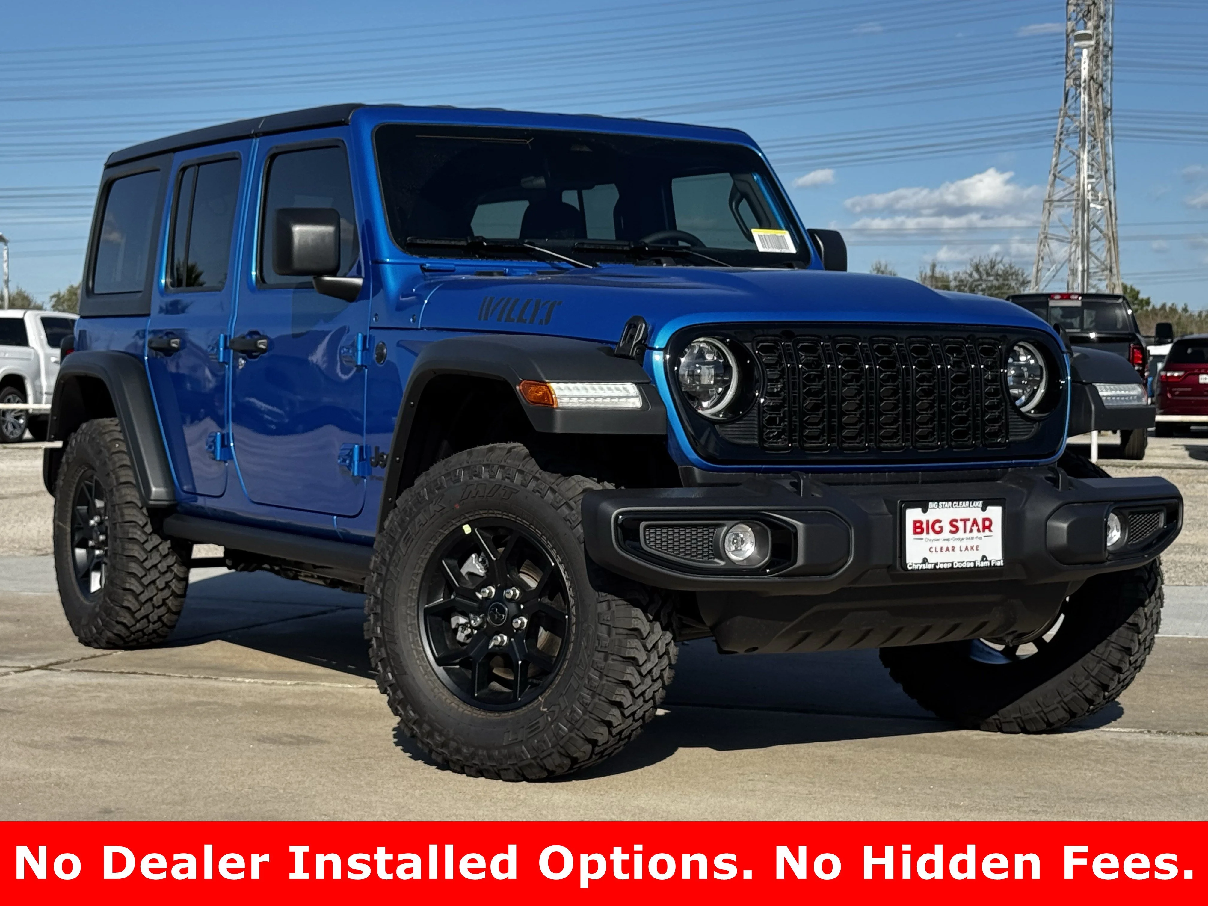 New 2026 Hydro Blue Pearlcoat Jeep Willys image 2