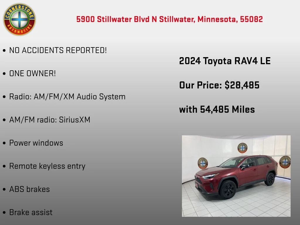 Used 2024 Red Toyota LE image 5