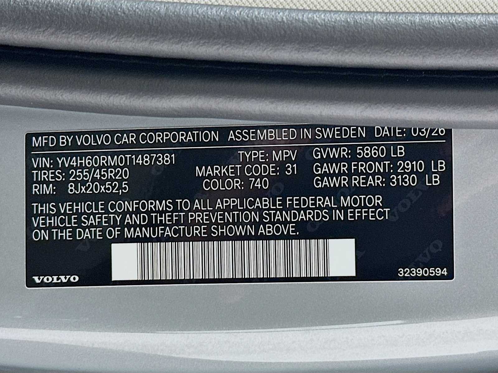 New 2026 Vapour Grey Volvo Ultra image 29
