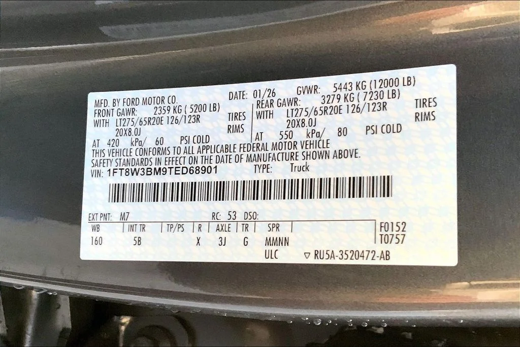 New 2026 Carbonized Gray Metallic Ford Lariat image 12