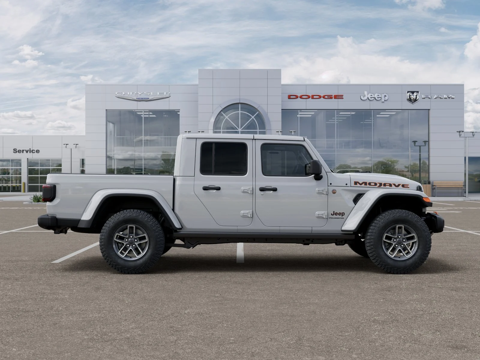 New 2026 Bright White Clear-Coat Exterior Paint Jeep Mojave image 49