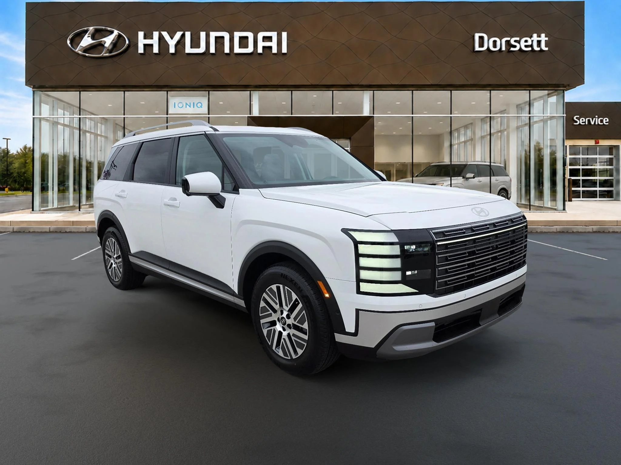 New 2027 Creamy White Pearl Hyundai SEL Premium 7P image 8