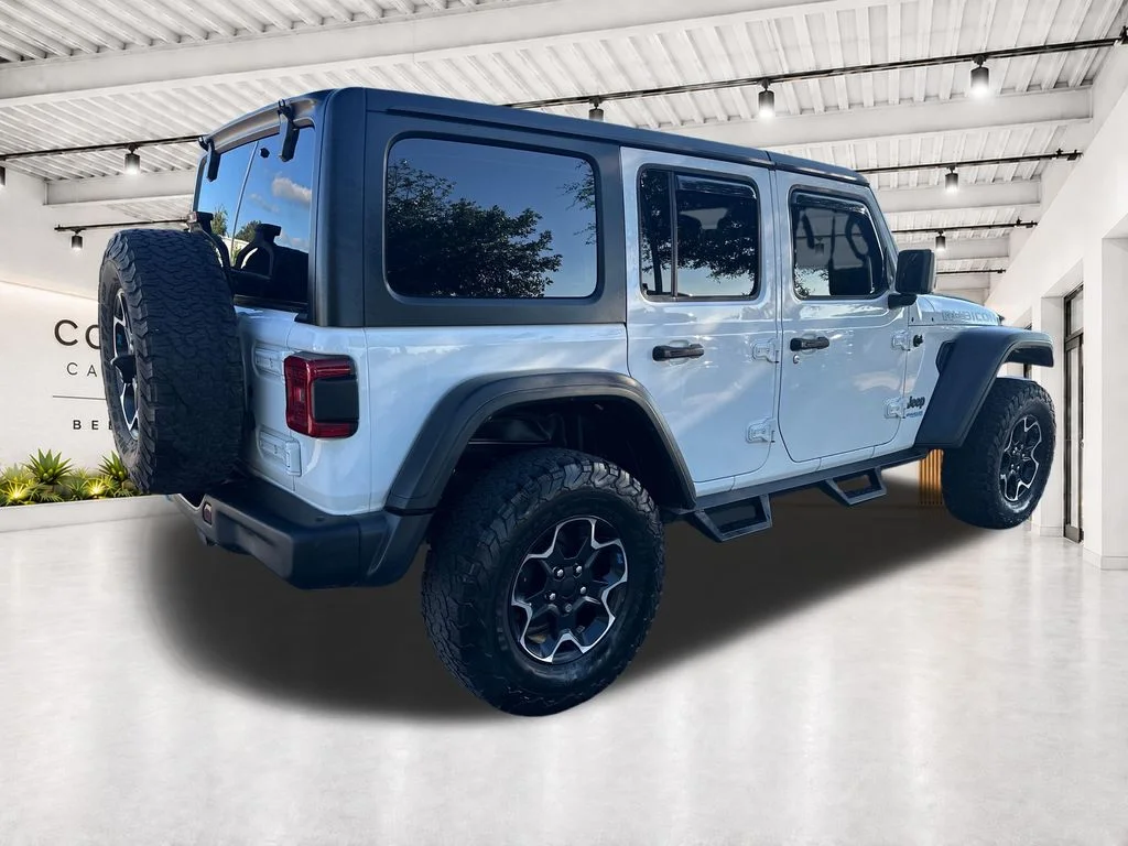 Used 2022 White Jeep Unlimited Rubicon 4xe image 13