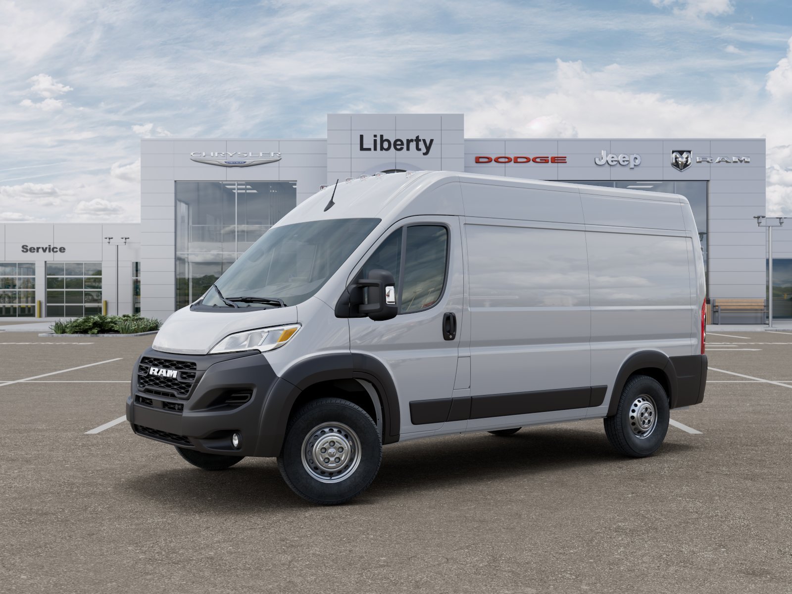 New 2026 Bright White Clearcoat RAM High Roof image 3