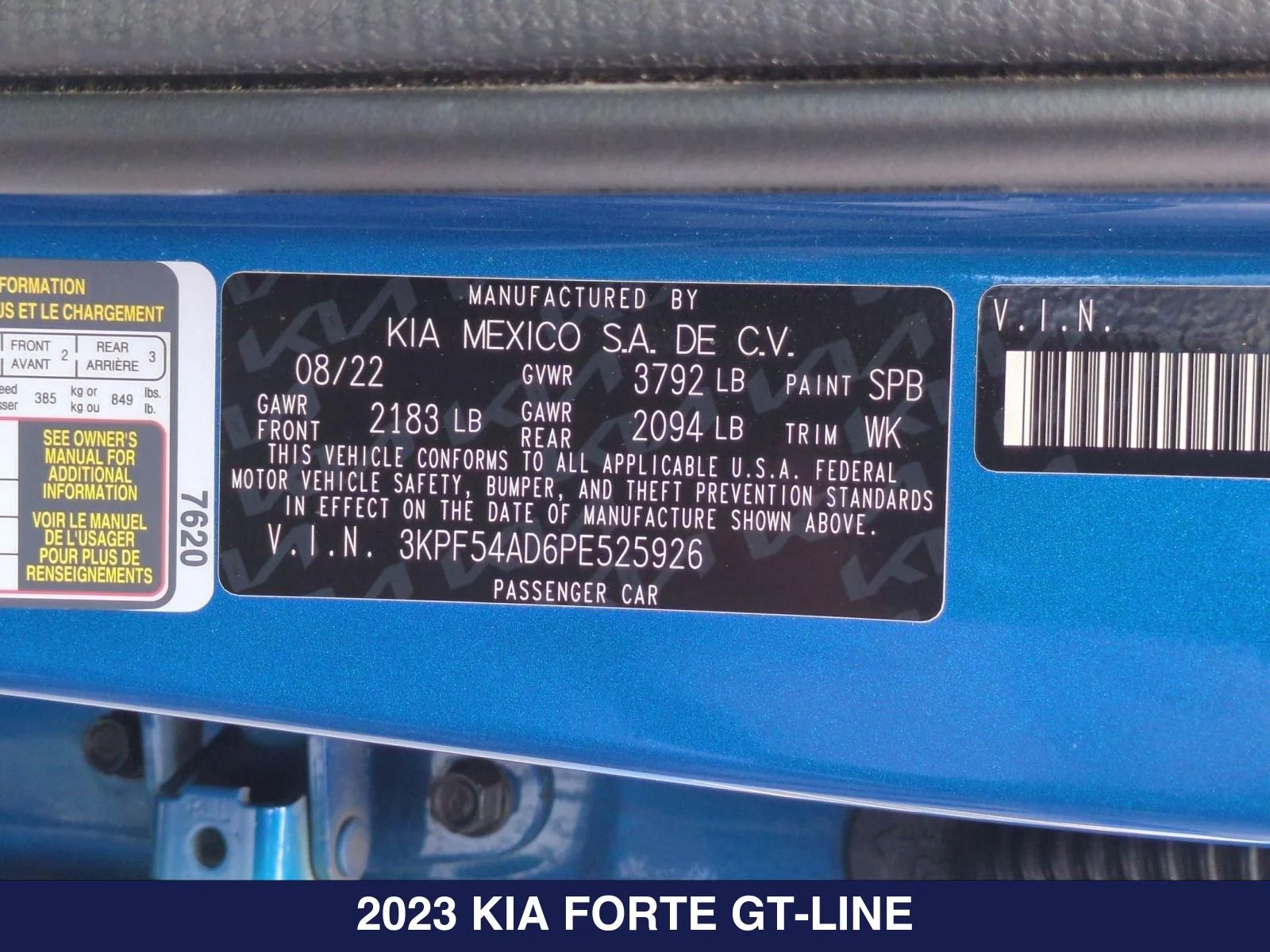 Used 2023 Blue Kia GT-Line image 26