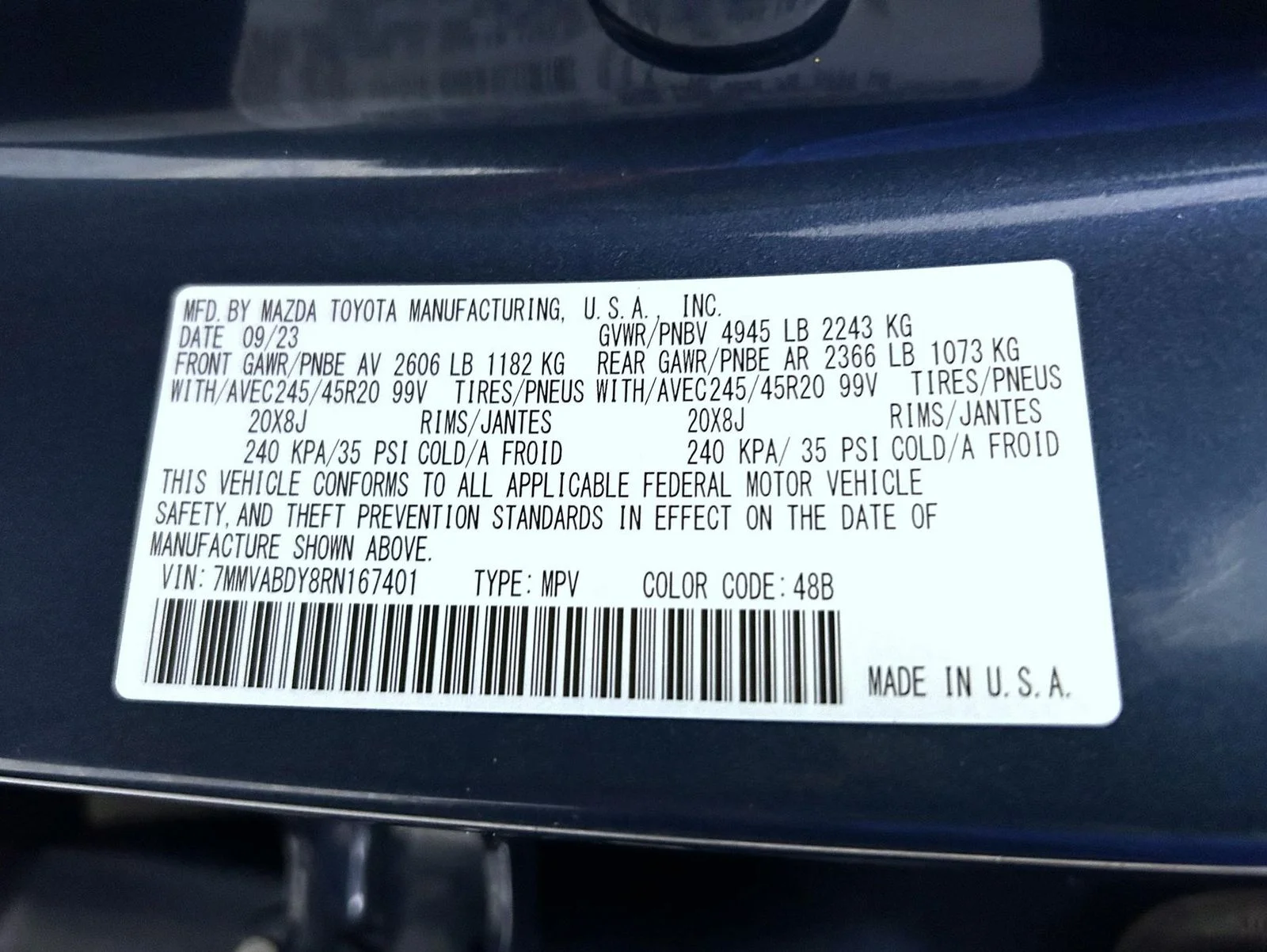 Used 2024 Blue Mazda 2.5 Turbo Premium Package image 25
