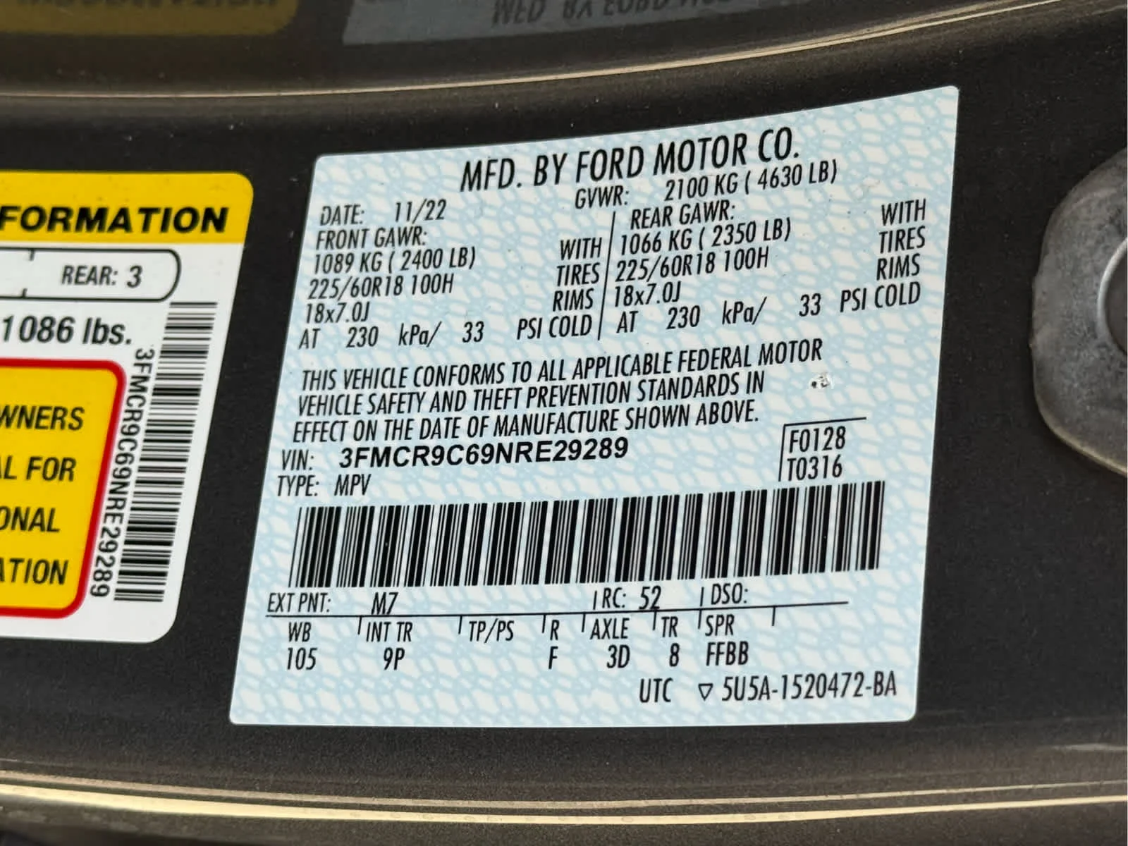 Used 2022 Carbonized Gray Metallic Ford Outer Banks image 27