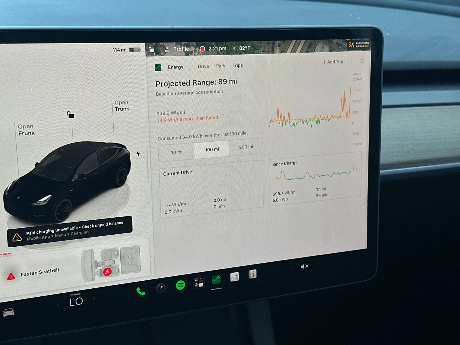 Used 2022 Solid Black Tesla Performance image 23