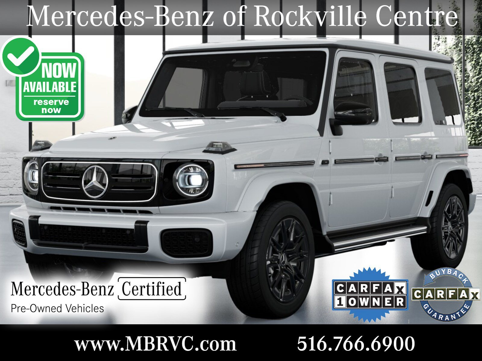 Certified Used 2026 White Mercedes-Benz G 580e image 1