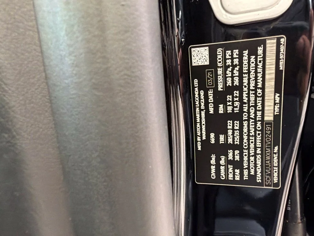 Used 2021 Black Aston Martin Base image 54
