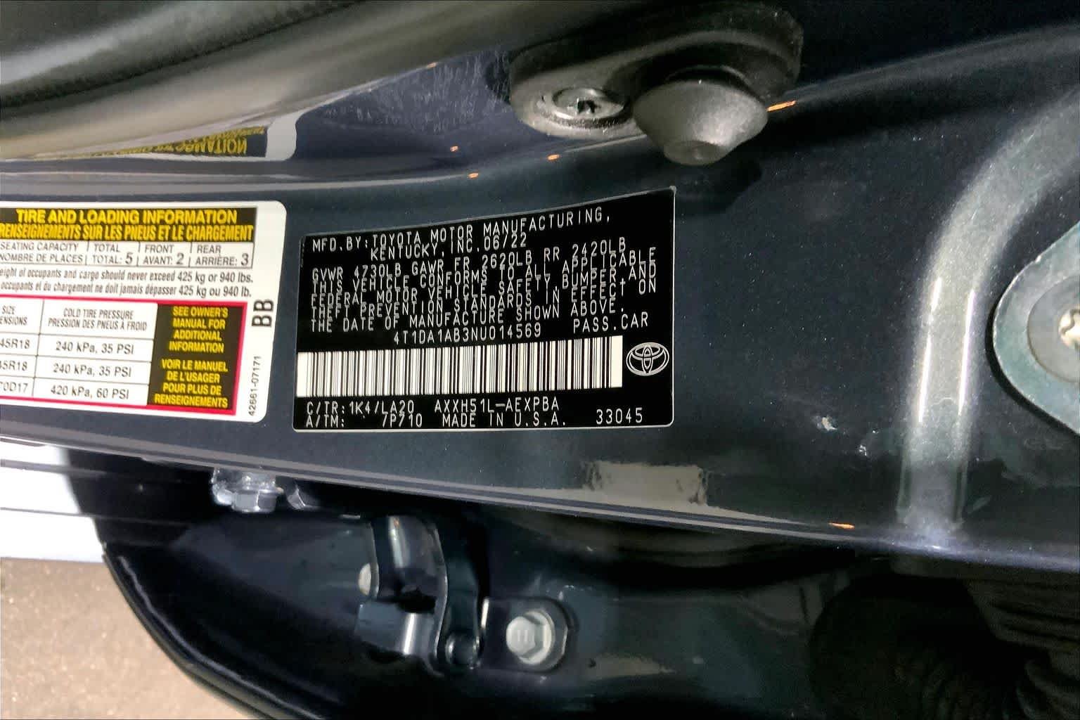 Used 2022 Harbor Gray Metallic Toyota Hybrid Limited image 37