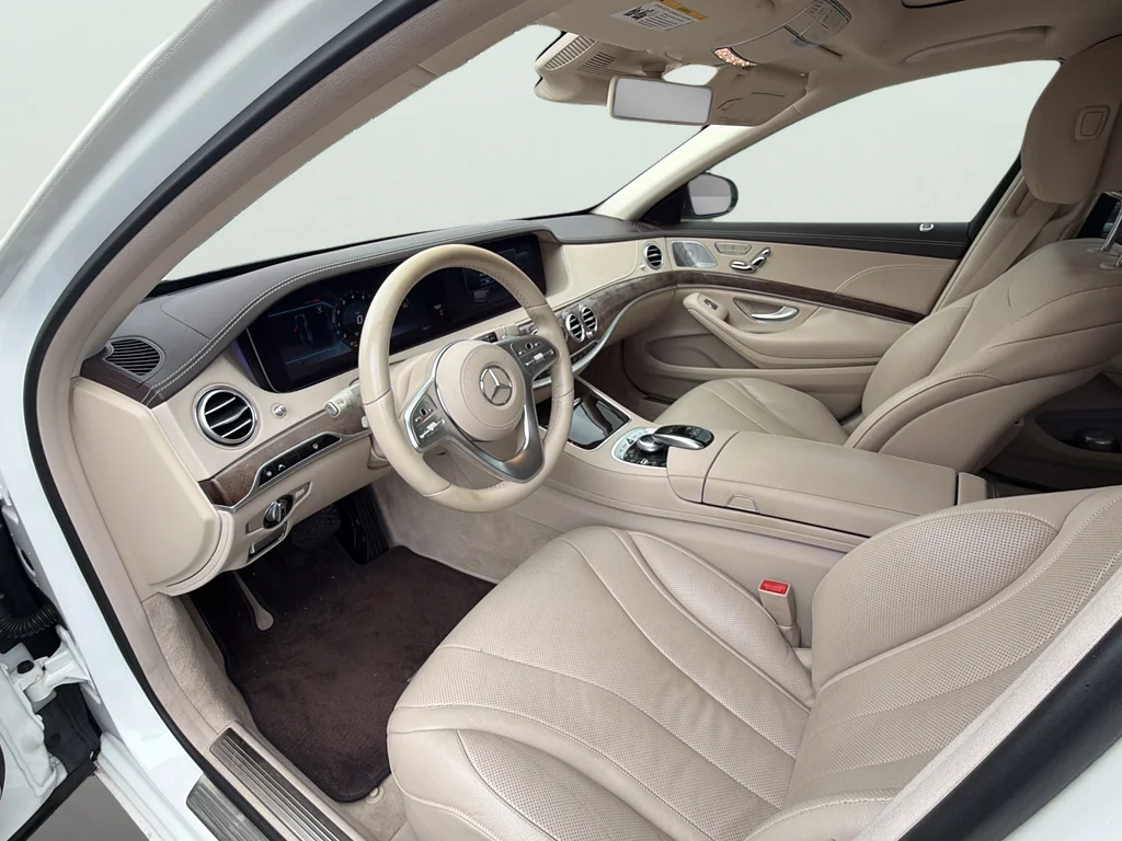 Used 2019 designo Diamond White Mercedes-Benz S 450V image 9