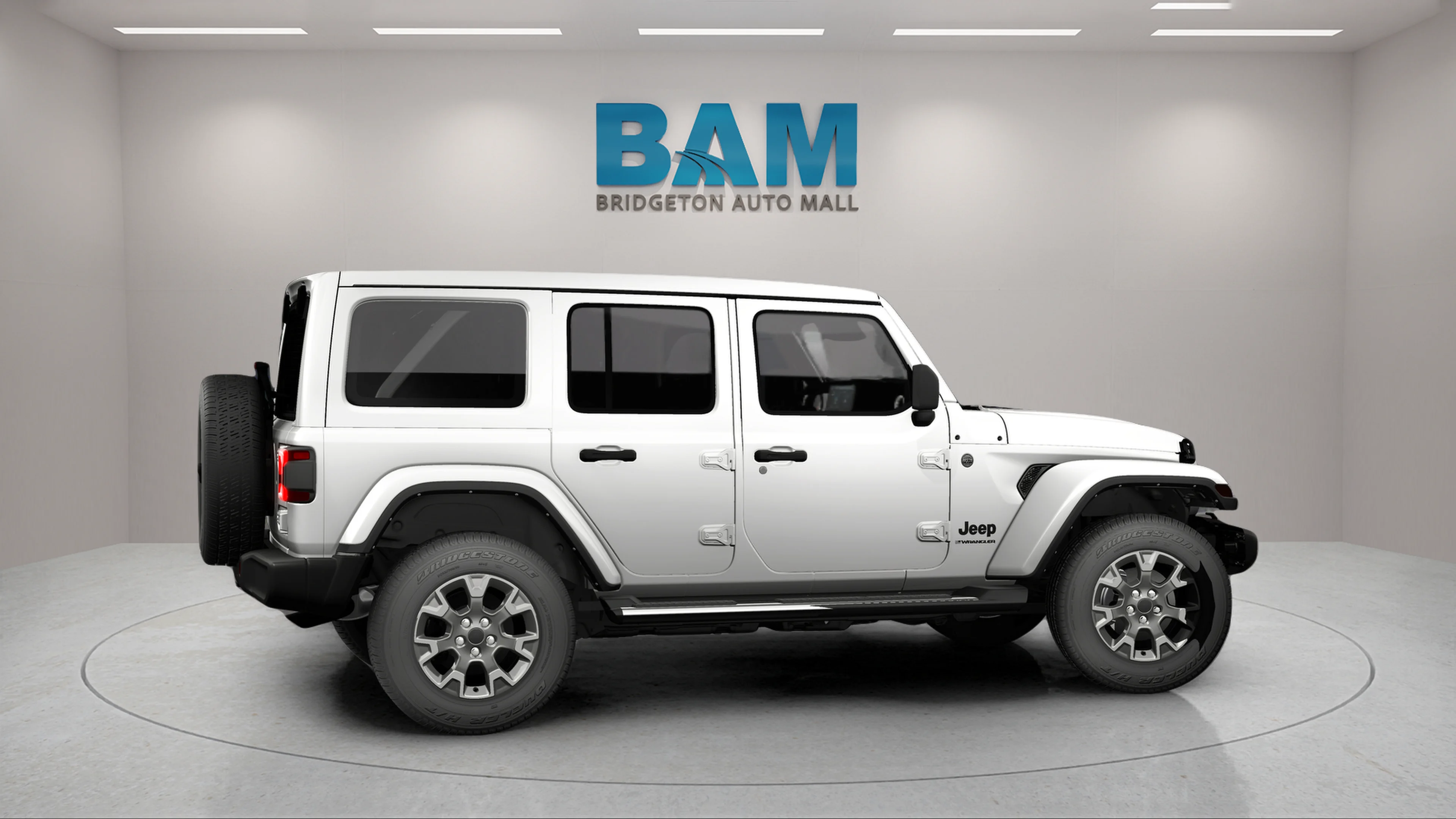 New 2026 Bright White Clearcoat Jeep Sahara image 4