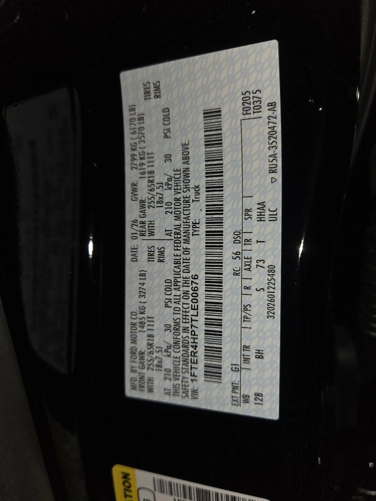 Used 2026 Shadow Black Ford XLT image 48
