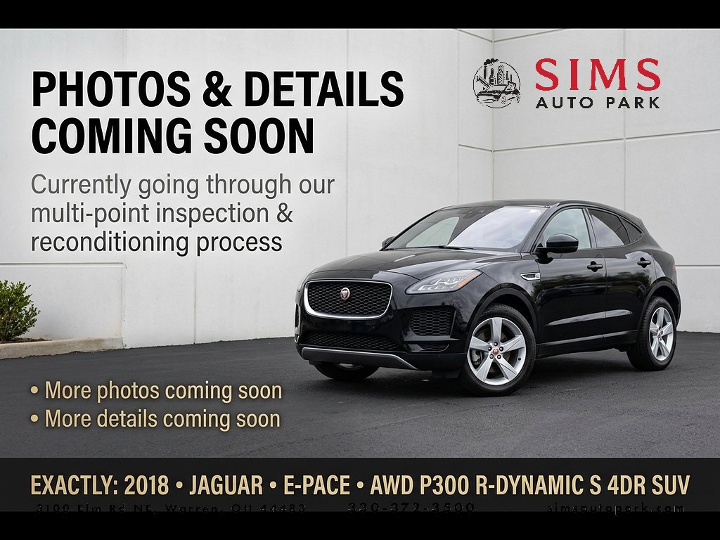 Used 2018 Black Jaguar R-Dynamic S image 1