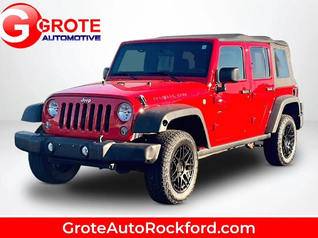 Used 2016 Red Jeep Unlimited Rubicon image 1