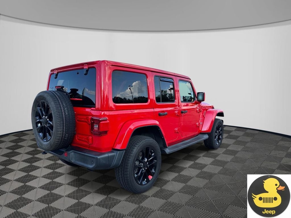 Used 2021 Red Jeep Unlimited Sahara 4xe image 5