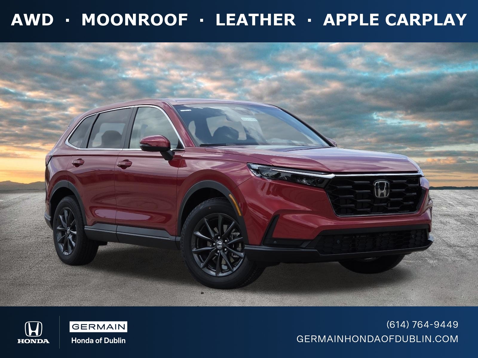 New 2026 Radiant Red Metallic Honda EX-L image 1