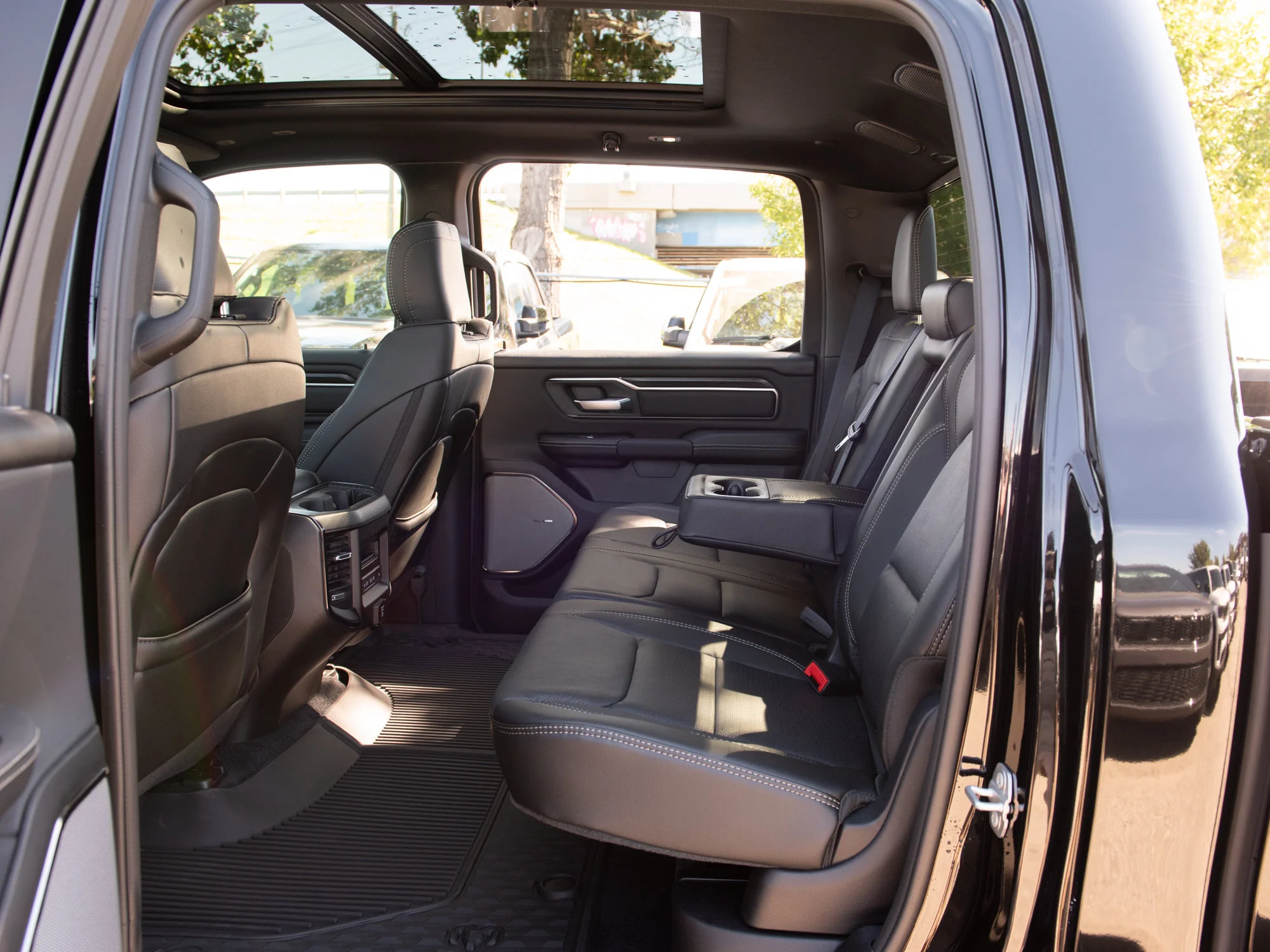 New 2026 Black RAM Rebel* Crew Cab 4x4, 33 Inch A/T Tires, Pano Sunroof, Passenger Screen image 26
