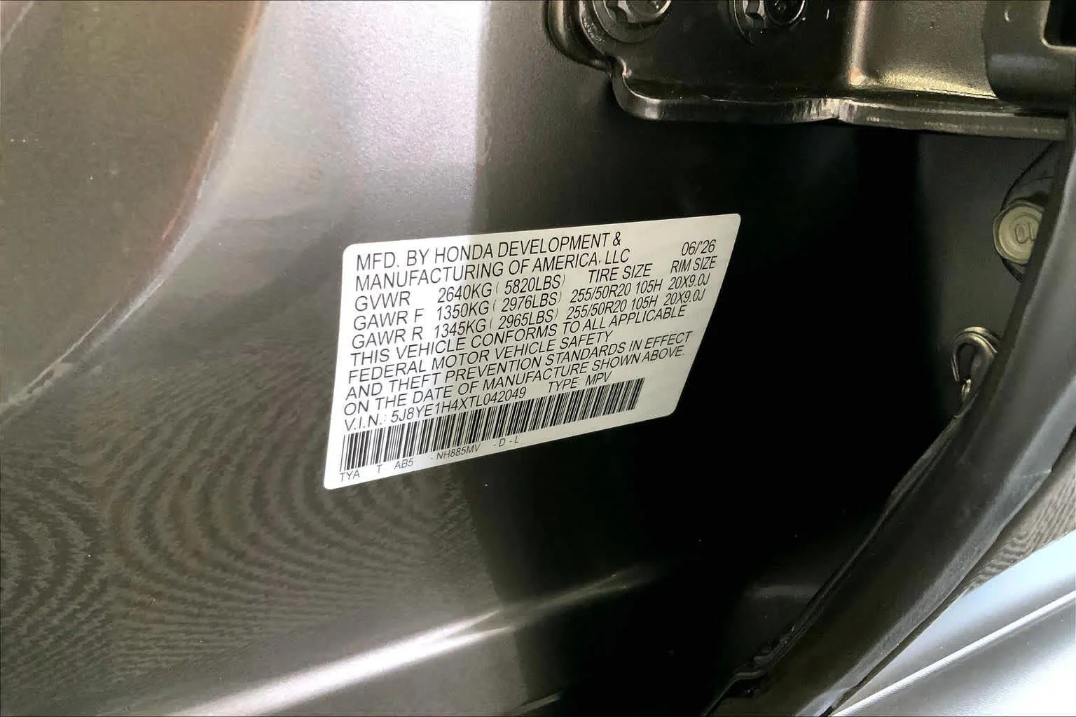 New 2026 Liquid Carbon Metallic Acura With Technology Package image 13