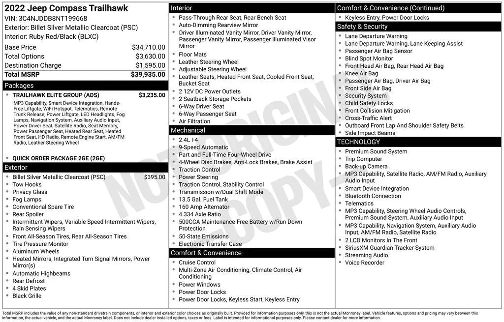 Used 2022 Silver Jeep Trailhawk image 17
