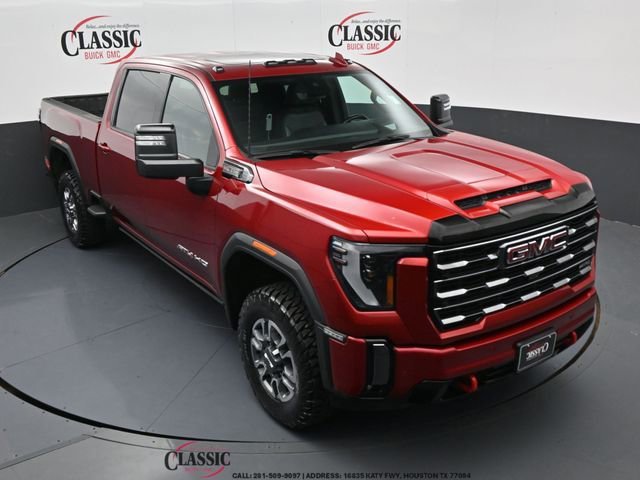Volcanic Red Tintcoat 2024 GMC Sierra 2500HD AT4 Crew Cab 4WD Pickup Truck Four-Wheel Drive