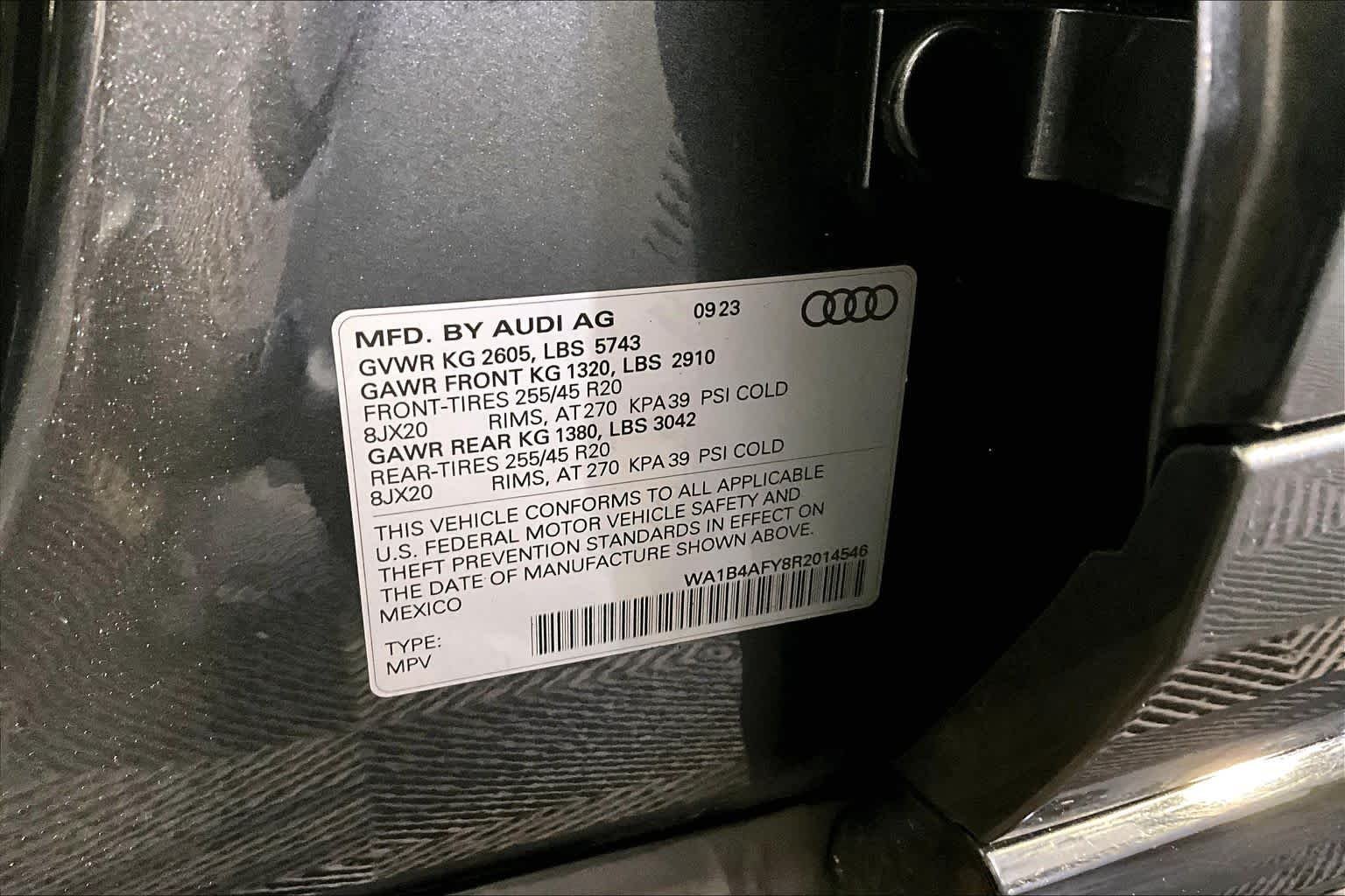 Used 2024 Daytona Gray Pearl Effect Audi Premium Plus image 34