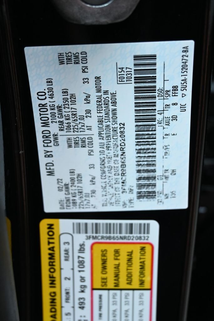 Used 2022 Shadow Black Ford Big Bend image 42