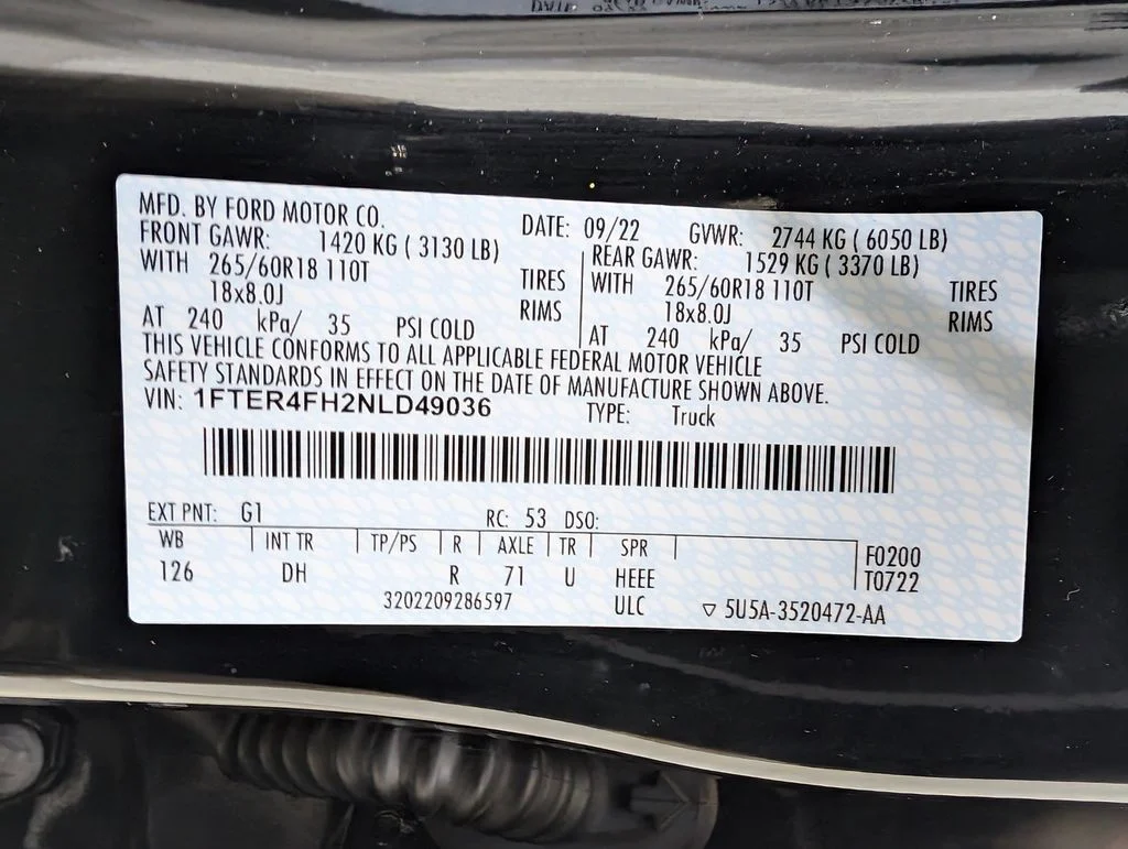 Certified Used 2022 Shadow Black Ford Lariat image 9