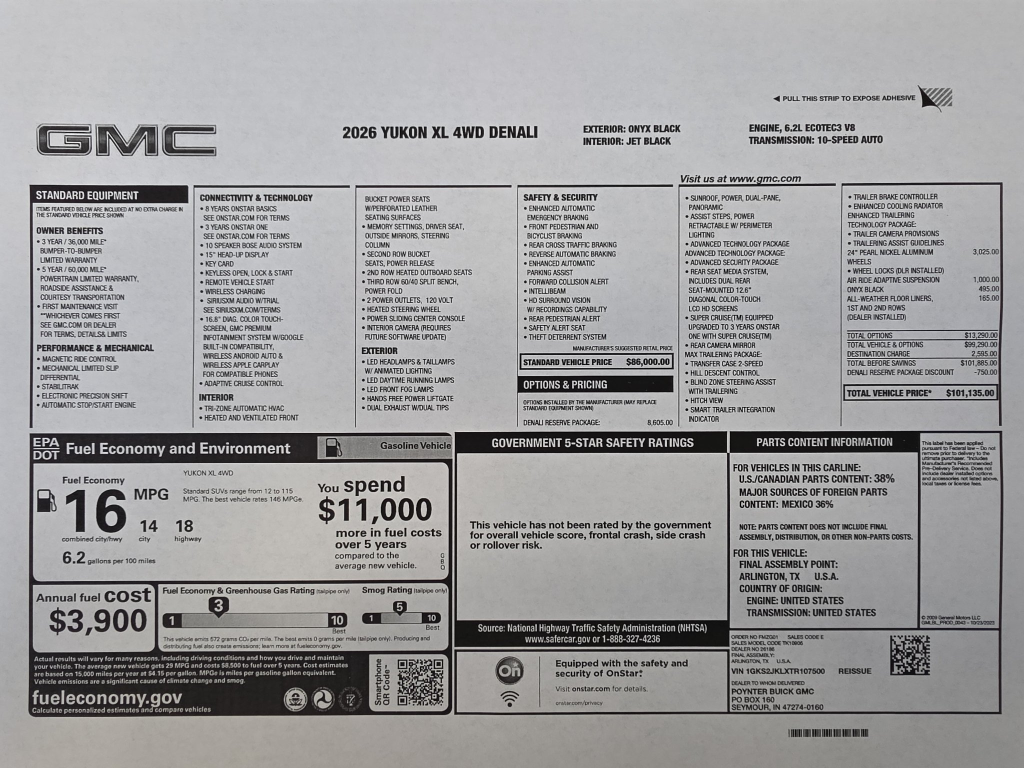 Used 2026 Onyx Black GMC Denali image 11
