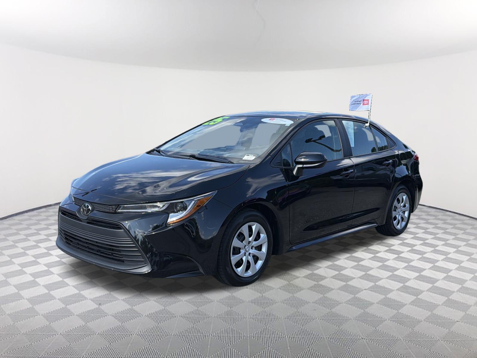 Certified Used 2025 Midnight Black Metallic Toyota LE image 3