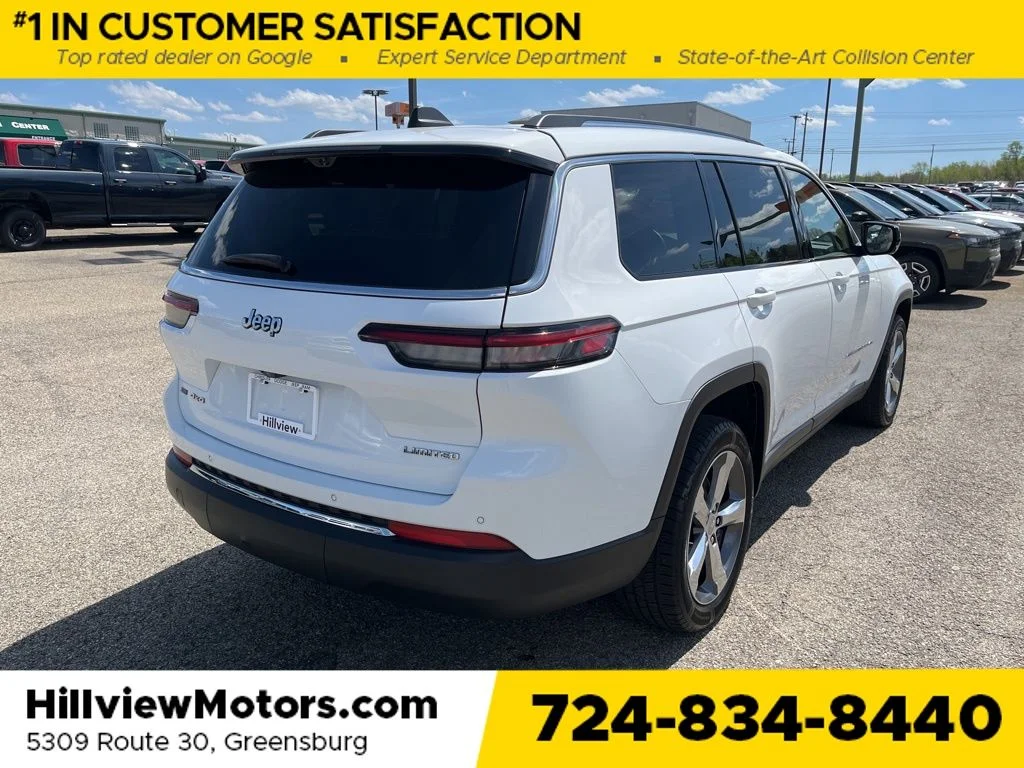 Certified Used 2021 Bright White Clearcoat Jeep Limited image 7