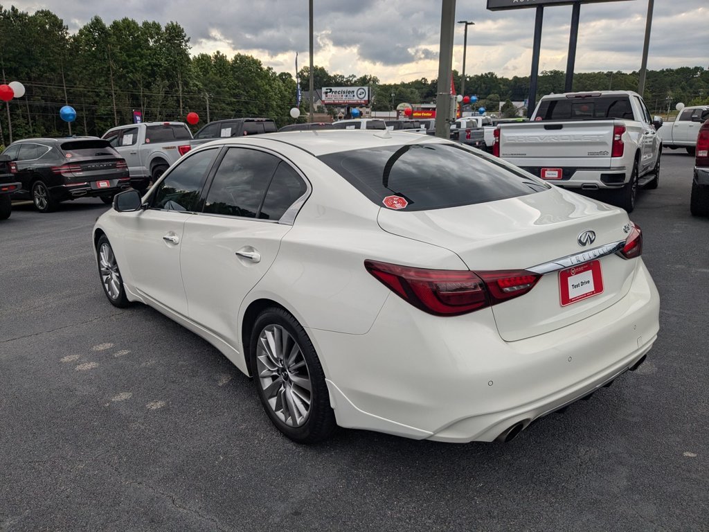 Used 2021 Pure White INFINITI 3.0t LUXE image 7